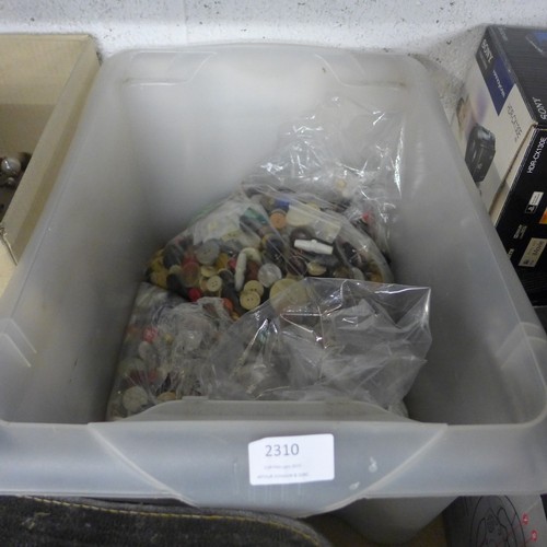 2310 - Box of Ca. 1,000+ buttons