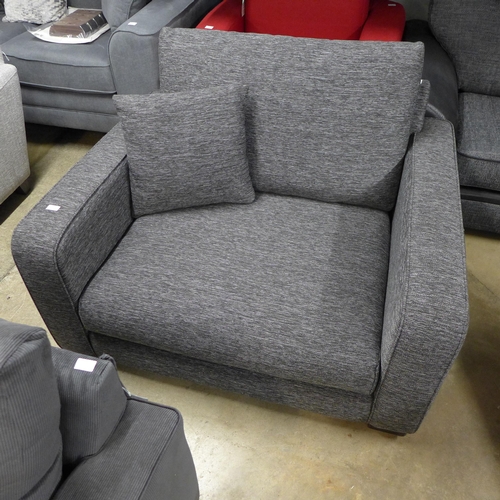 1312 - A charcoal fleck love seat