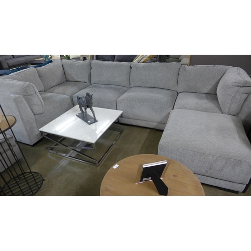 1382 - Zoy Waterfall 6Pc Sofa Modular Sectional   , Original RRP £1833.33 + vat  (4160-25)   * This lot is ... 