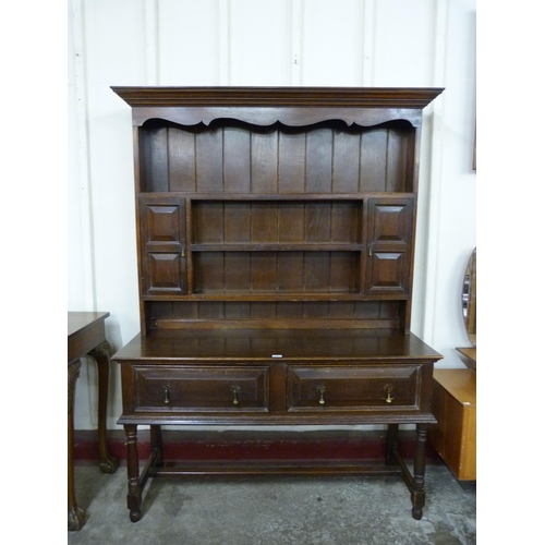 142C - A George III style oak dresser