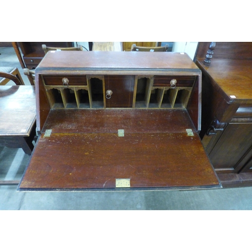 155 - An Edward VII inlaid mahogany bureau