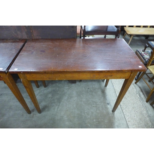 178 - A pair of beech school laboratory tables