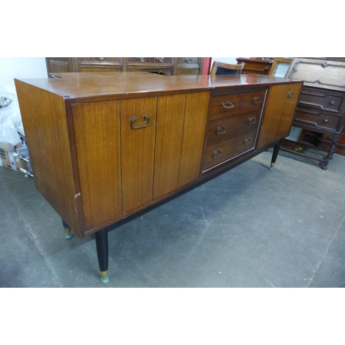 70 - A G-Plan Librenza tola wood and black sideboard