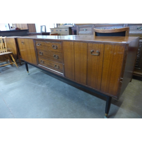 70 - A G-Plan Librenza tola wood and black sideboard