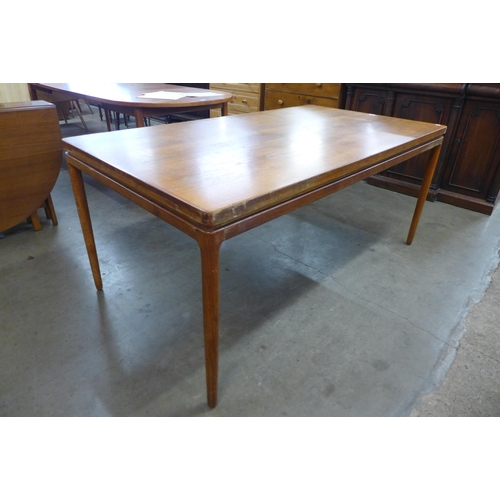 79 - A Danish Christian Linneberg teak extending dining table, Johannes Andersen