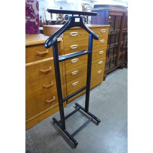 87 - An ebonised gentleman's valet stand