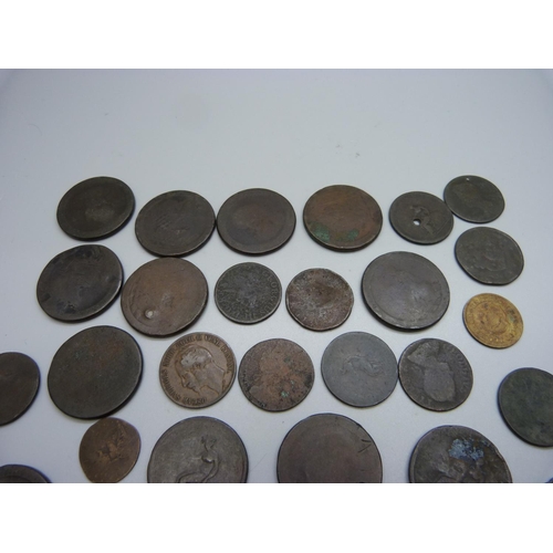 1057 - A collection of Georgian and later coins