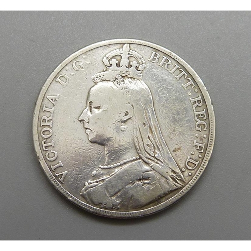 1086 - A Victorian 1889 crown