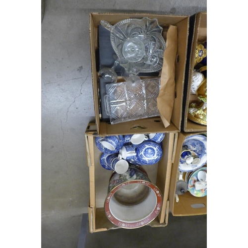 1173 - Ten boxes of assorted decorative china and glass  **PLEASE NOTE THIS LOT IS NOT ELIGIBLE FOR POSTING... 