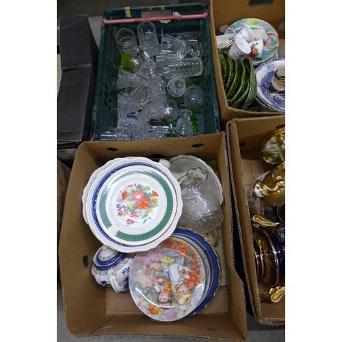 1173 - Ten boxes of assorted decorative china and glass  **PLEASE NOTE THIS LOT IS NOT ELIGIBLE FOR POSTING... 