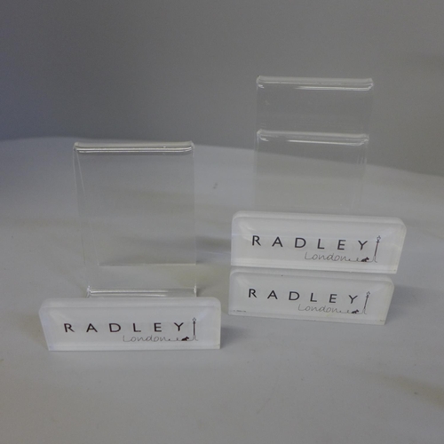 640 - Radley handbag and purse display stands