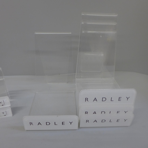 640 - Radley handbag and purse display stands