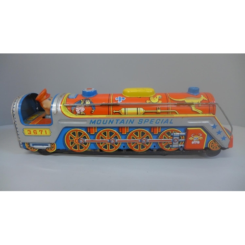 641 - A Japanese tin plate locomotive, Mountain Special