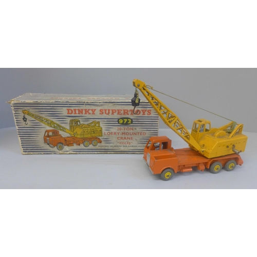 643 - A Dinky Supertoys 972 20-Ton Lorry-Mounted Crane, boxed