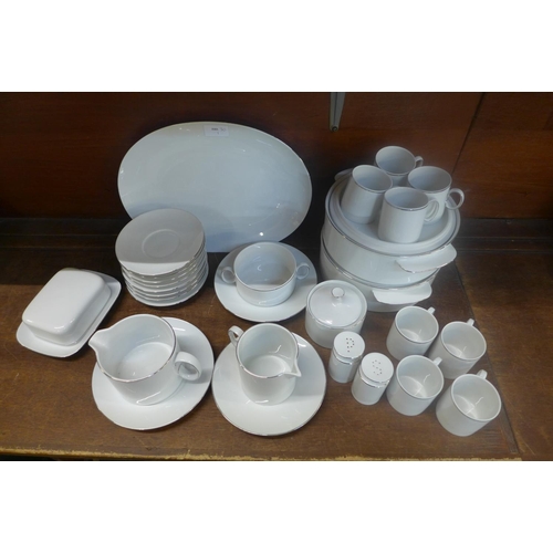 666 - A Thomas Germany eight setting coffee set and dinner wares; two tureens, butter dish, cream and suga... 