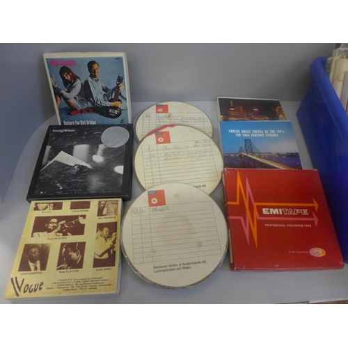 667 - A collection of jazz reel to reel tapes