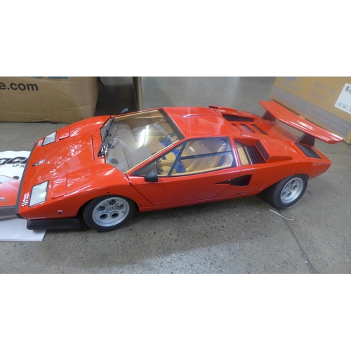 A DeAgostini Lamborghini Countach LP5005 1/8 scale, fully built