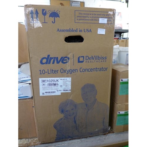 2423 - Devilbliss Drive 10 ltr portable oxygen concentrator - high value medical device for breathing assis... 