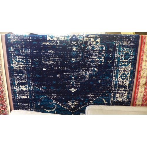 1598 - An aqua blue ground contemporary Turkish carpet, full pile, 200cm x 300cm