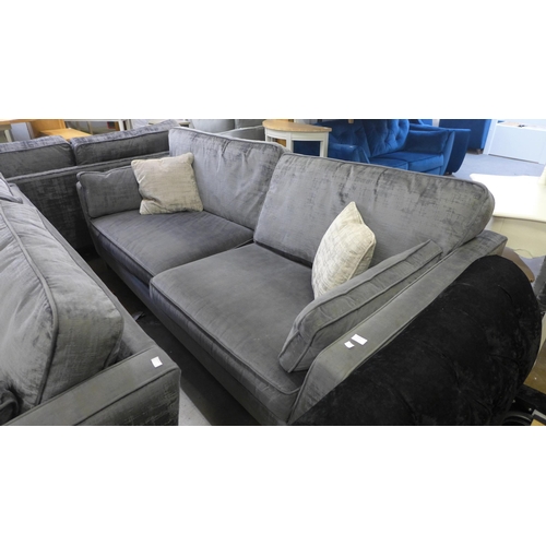 1617 - A Dolce magnesium upholstered 4 seater sofa - worn