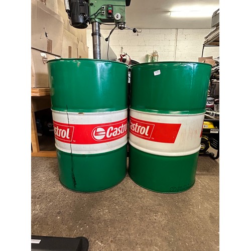 2457 - 205 litre Castrol oil barrel