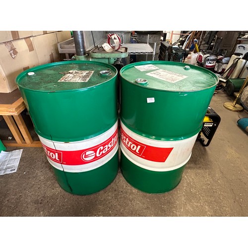 2457 - 205 litre Castrol oil barrel