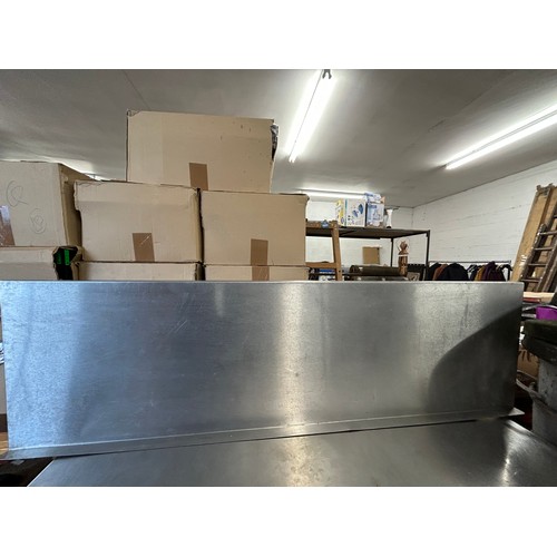 2464 - 1.6m x approx. 40cm deep stainless shelf