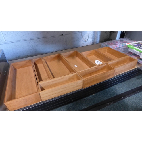 3012 - Bamboo Drawer Organiser  (282-538)  * This lot is subject to vat