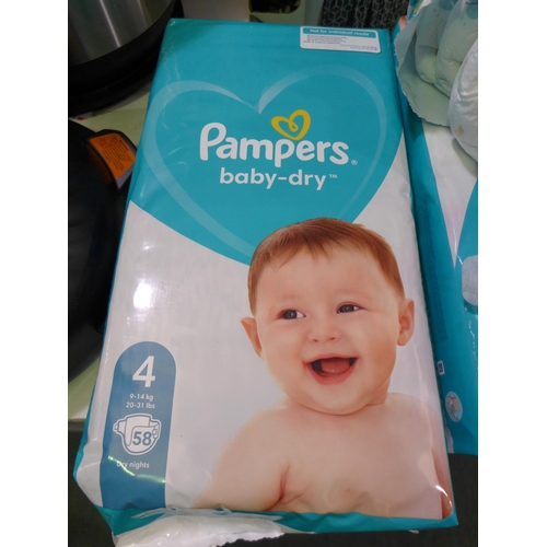 3062 - Pampers Baby Dry Size 4 Nappies  (282-213)  * This lot is subject to vat