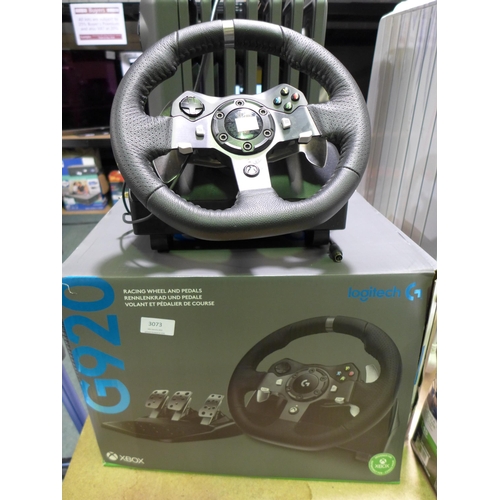 3073 - Logitech Xbox Steer Wheel G920 driving force, Original RRP £159.99 + vat (282-197)  * This lot is su... 