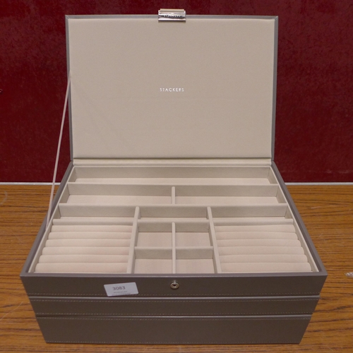 3082 - Stackers Jewellery Box - Mushroom (282-357)  * This lot is subject to vat