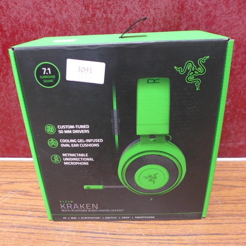 3091 - Razer Gaming Headset     (282-200)  * This lot is subject to vat