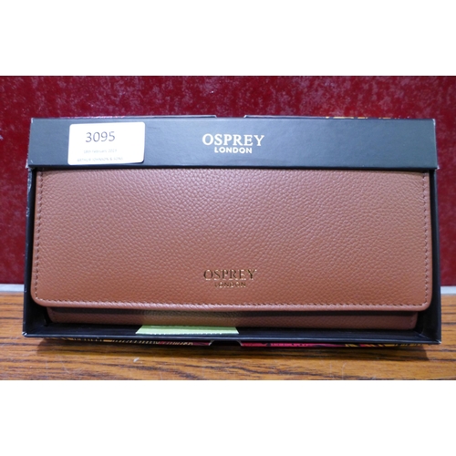 3095 - Osprey Julia leather Purse -  Tan  (282-509)  * This lot is subject to vat