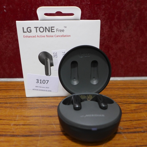 3107 - LG Ufp5 Wireless Earbuds tone-UFP5(282-89)  * This lot is subject to vat