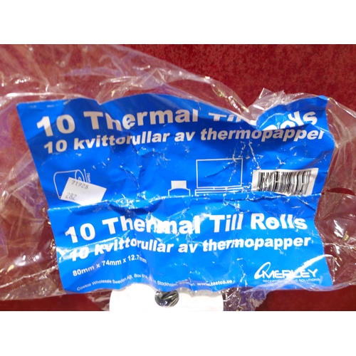 3109 - Uni-Ball Liquid Chalk markers and Thermal Till Rolls 80x74x12.7mm  (282-73,506)  * This lot is subje... 