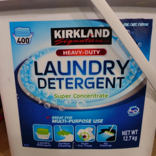 3142 - 12.7kg Tub of Kirkland Signature heavy duty laundry detergent * this lot is subject to VAT