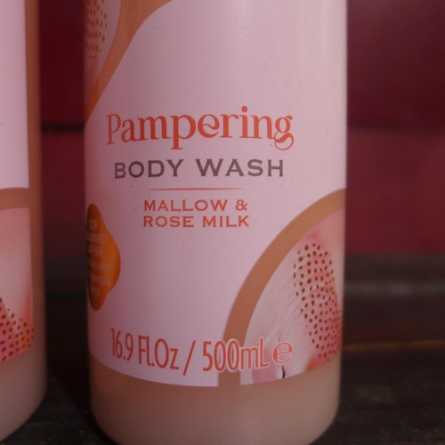 3161 - 3 x 500ml Bottles of Imperial Leather Mallow & Rose milk body wash * this lot is subject to VAT