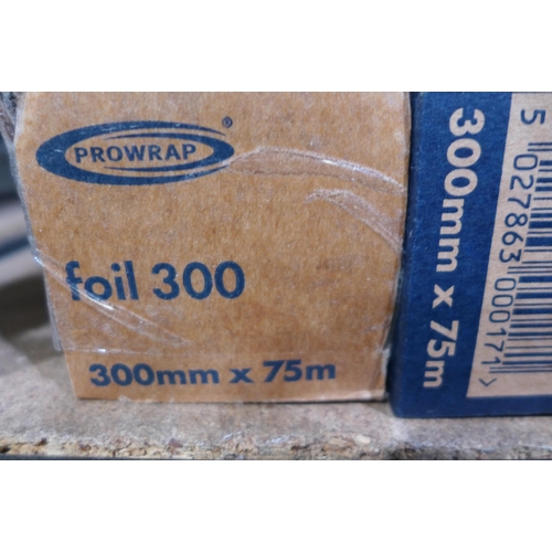 3180 - 6 Rolls of Tin Foil - 75m x 300mm wide * this lot is subject to VAT