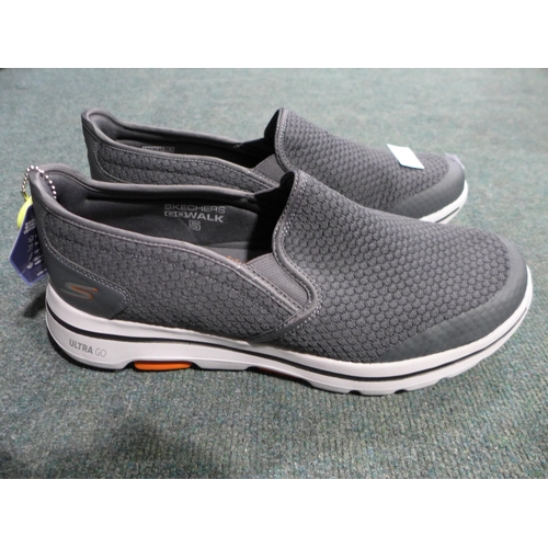 3209 - Pair of men's grey Gogamat slip-on Skechers, UK 12 * this lot is subject to VAT