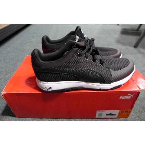 3214 - Pair of men's black Puma Golf trainers UK 9.5 * this lot is subject to VAT