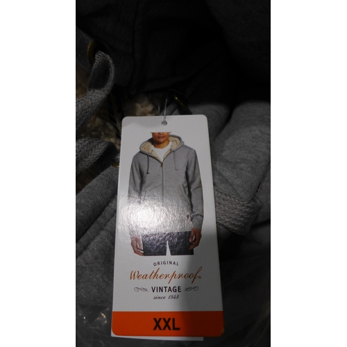 3234 - Bag of men's grey zip-up fleecy jackets * this lot is subject to VAT