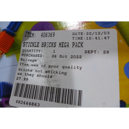 3288 - Stickle Bricks Mega Pack and Cocomelon Learning Bus (282-98,101)  * This lot is subject to vat