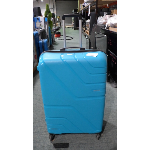 3375 - At Jetdriver Large teal 79cm  - 4 wheel spinner hardside case (282-348)  * This lot is subject to va... 