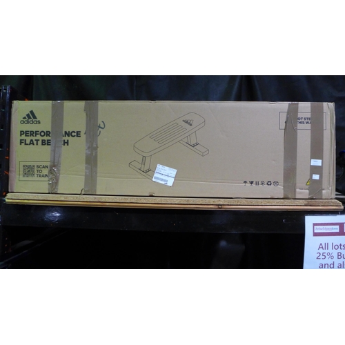 3409 - Adidas Performance Flat Bench  - ADBE-10222           (282-517)  * This lot is subject to vat