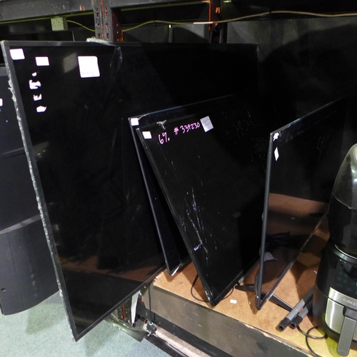 3413 - Various TV's including Sony, Toshiba and Hisense - all sold as seen, (280-803/907)  * This lot is su... 