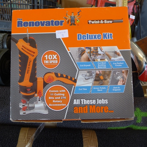 2005 - Renovator Twist-a-saw (cut-grind-polish-sanding multitool) deluxe kit - unused