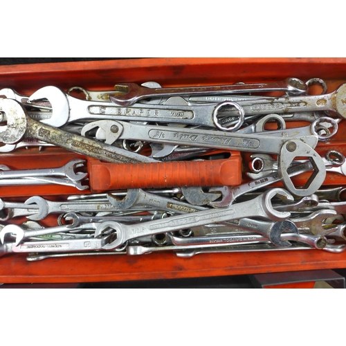 2030 - 2 Tool boxes of Mac tools and Snap-On spanners