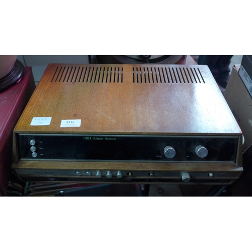 2312 - Retro Wharfedale 1001 multiplex teak-cased receiver - W