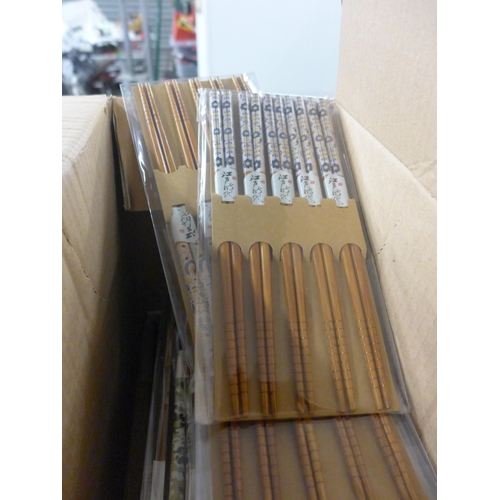 2418 - 28 Packs of 5 chopsticks (various designs)