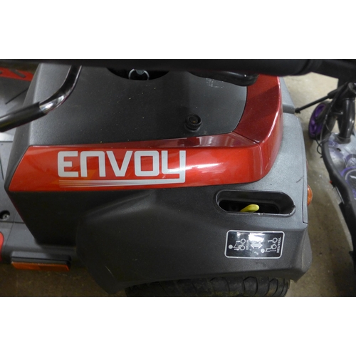 2432 - Drive Envoy 8mph mobility scooter with key and charger fault on battery cuts out and not holding cha... 